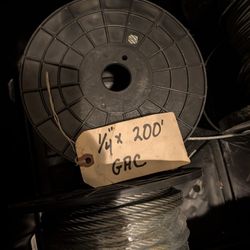 Assorted Steel Cable 1/4 And 5/16