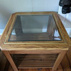 Wooden/Glass Coffee Table/End Table 