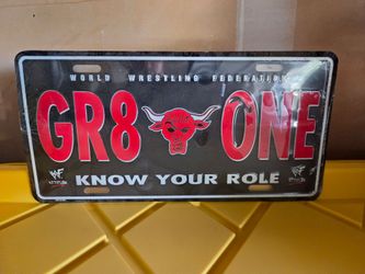 WWF / WWE The Rock License Plate
