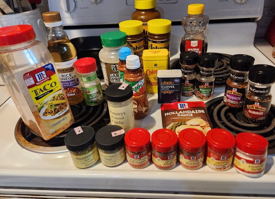 Lot Of Spices And Condiments