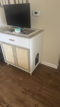 Free litter box cabinet