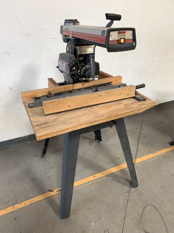 Sears craftsman radial table saw 10 inch blade for Sale in Phoenix, AZ