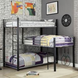 Twin Triple Decker Bunk bed @Elegant Furniture