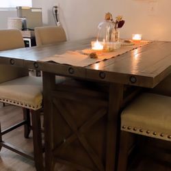 Wood Table Set
