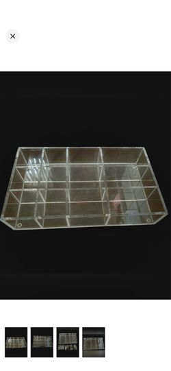Clear Acrylic Organizer Tray - Storage & Organization With Removable Dividers