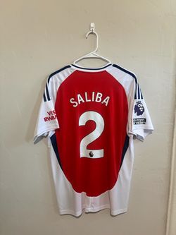 Arsenal 2024-25 home saliba jersey