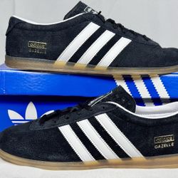 Women's adidas Originals Gazelle Lo Pro Shoes - Black White Gum - Size 7, 8, 9, 10, 10.5