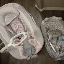 Ingenuity bouncer with extra cover and toy bar