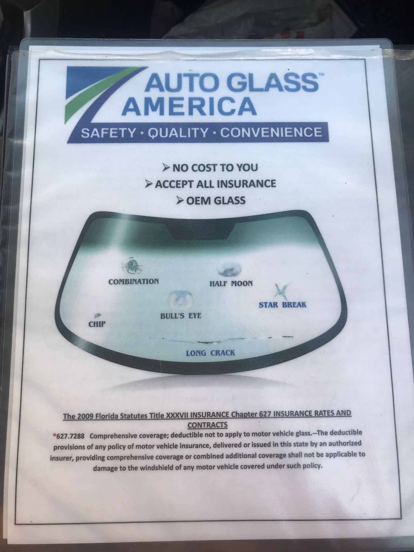 No Cost OEM Windshield Replacement
