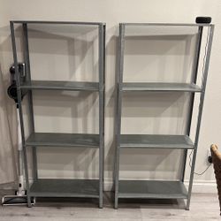 3-tier Metal Shelf Silver Gray