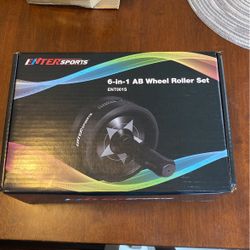 Brand New Exercise Equipment 6 In 1 AB Wheel Roller Set