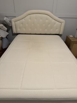 Full Size Mattress With Bed Frame & Headboard