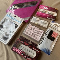 Eye lashes, mascara wands & beauty masks