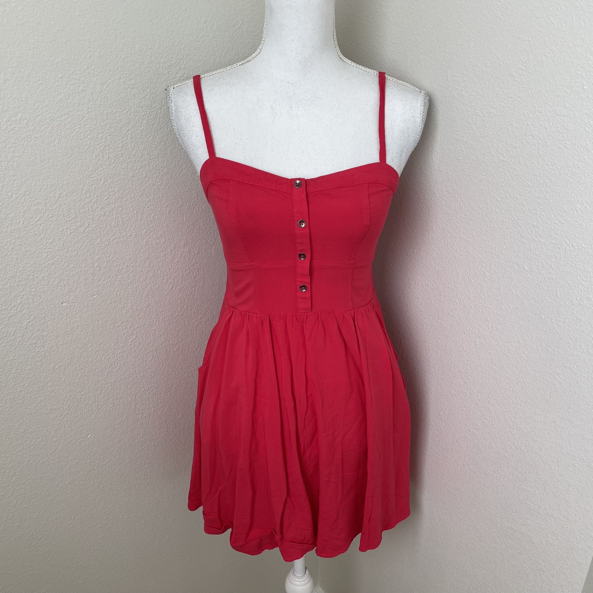 Express Red Sundress, S