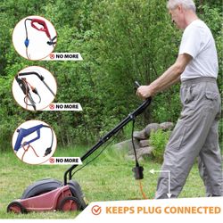 Plug-Tie Cover for Electrical Corded Lawn Equipment