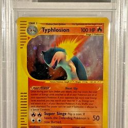 BGS 7.5 NM+ Typhlosion Holo Rare 28/165 - 2002 Expedition - POP 4