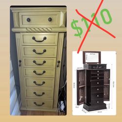 Jewelry Cabinet - Like Brand new - Priced To Sell Fast!
