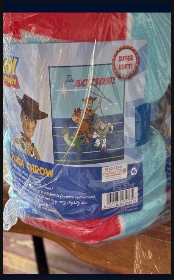 Brand New In The Package Toy Story Blanket
