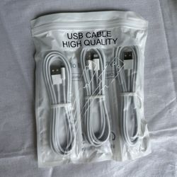 Brand New iPhone Charging Cables – USB to Lightning (3 Pack, 6.5ft)