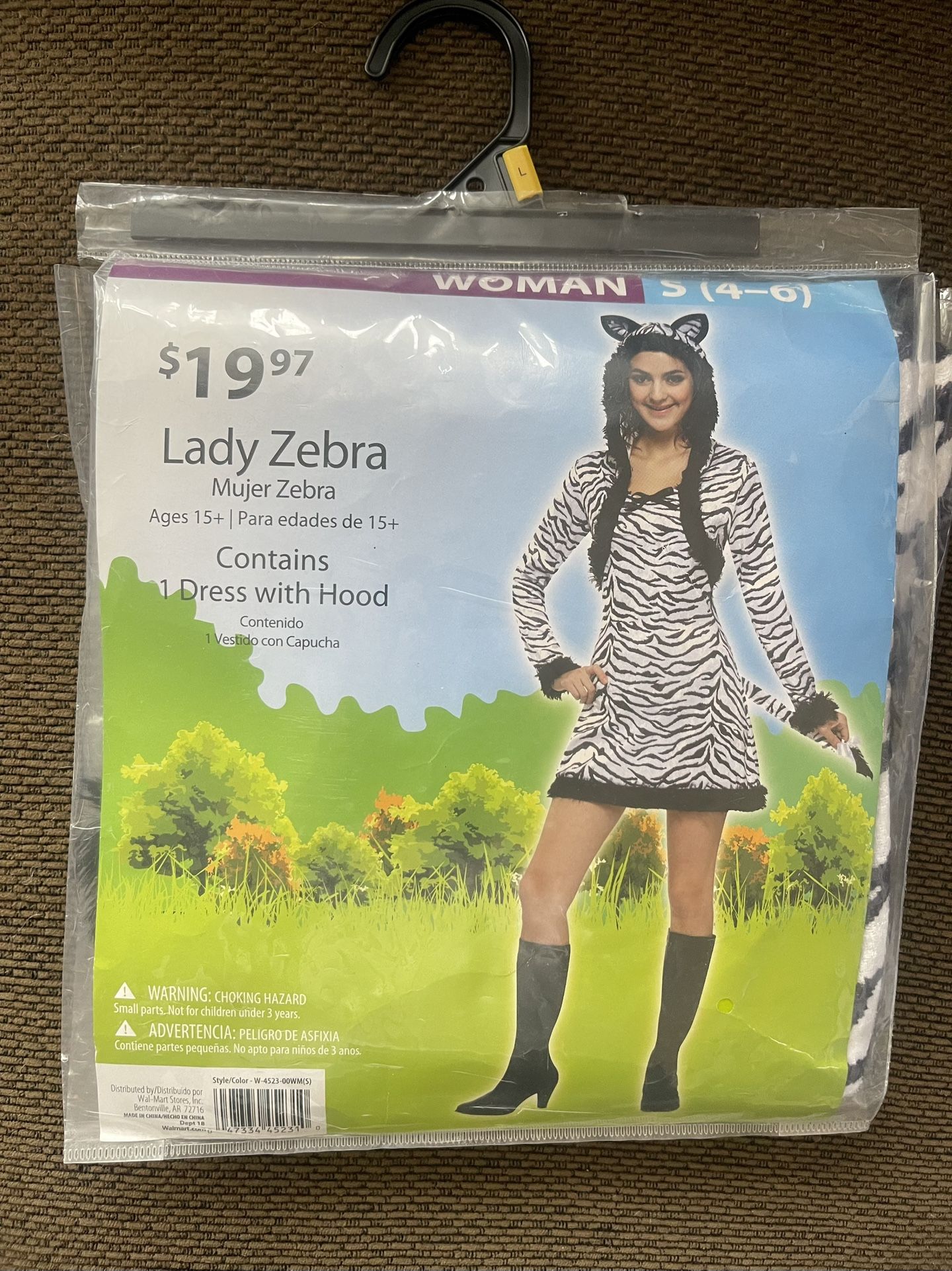 Halloween Lady Zebra Costume Like New