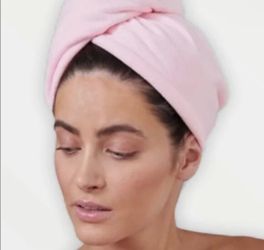NEW L’ange Pink Microfiber Hair Wrap Towel