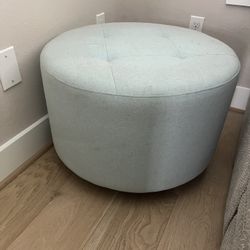 Light Blue Ottoman