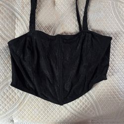 Cropped corset top