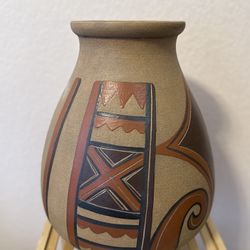 Large Southwestern Style Pottery Vase – 17” Tall