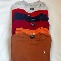 7 pc t shirt bundle of Ralph Lauren Sizes L-XL