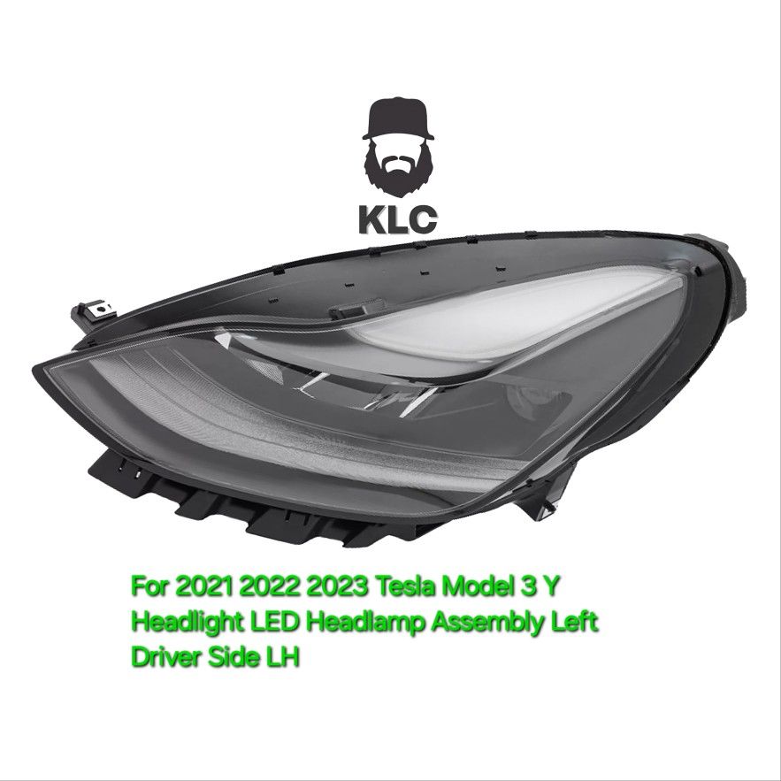 For 2021 2022 2023 Tesla Model 3 Y Headlight LED Headlamp Assembly Left Driver Side LH