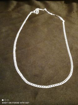 925 Italy Silver Cuban Curb Link Chain (#247)