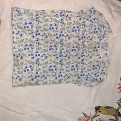Little Girl Floral Shirt
