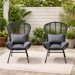Patio Chair Set Of 2 with Cushions Brand New in Box