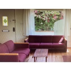 3 And 2 Seater Setee Burgandy