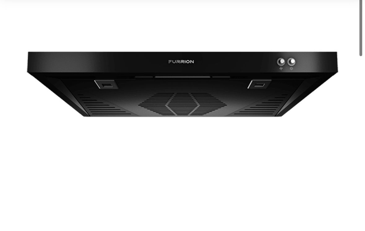 NEW Furrion 12V Ductless RV Range Hood with Charcoal Filter Model FHO23SACRV-BL