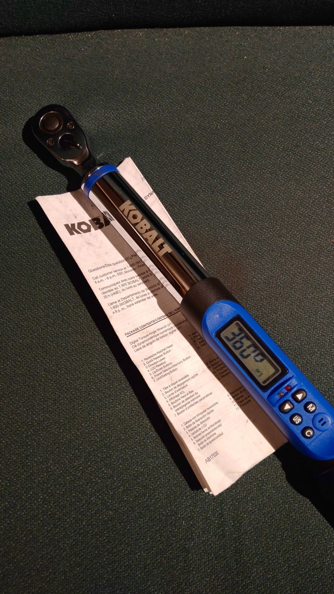 Kobalt electronic torque wrench new open package