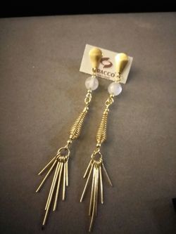 Brazilian gold plated earrings