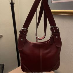 Maroon Coach Bag