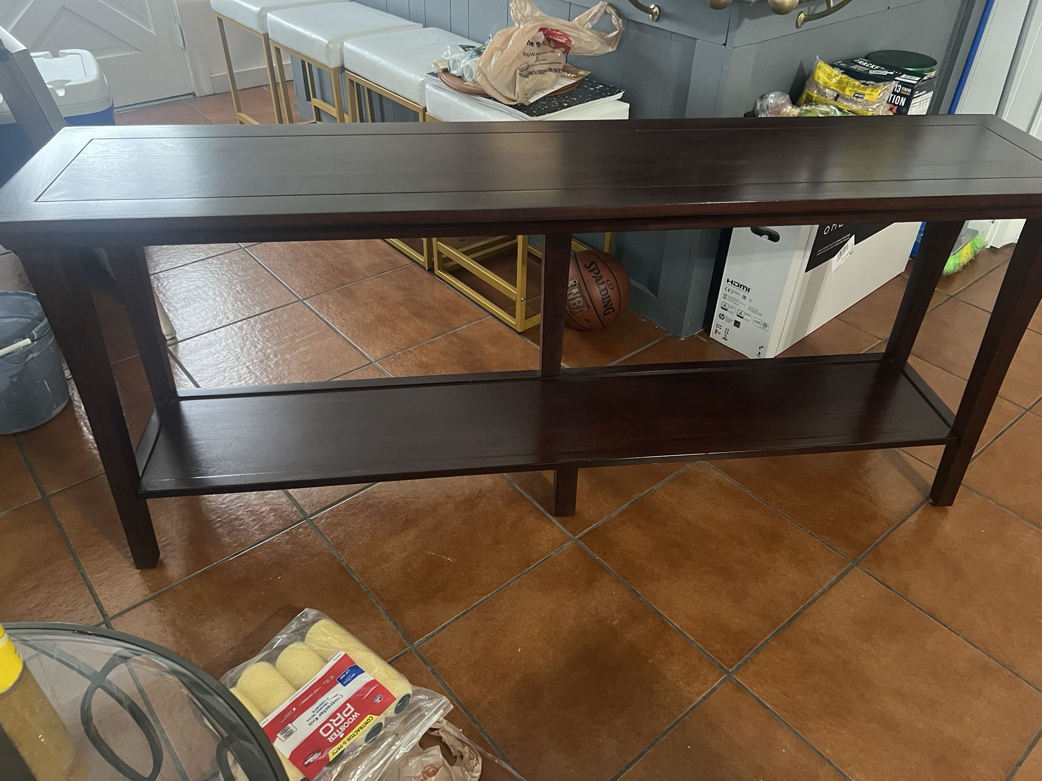 Pottery Barn Wood Console Table