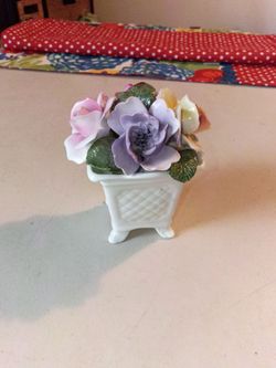 Vintage bone china flower figurine