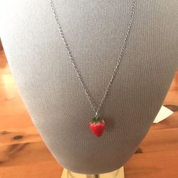🍓Strawberry Necklace,Cottage Core, K-fashion,Summer Necklace🍓