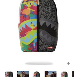 SPRAYGROUND TWINS CHAOS SPLIT 2 BAGS BACKPACK