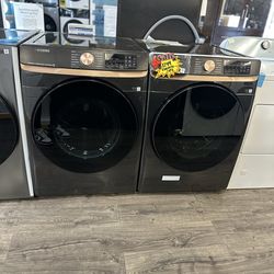 Samsung Front Load Washer & Electric Dryer (Take It Home In Payments/Llevalo A Casa En Pagos)