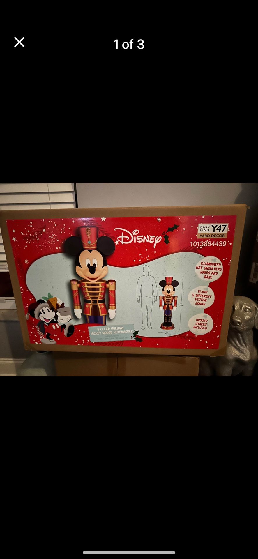 NEW Disney 5Ft LED HOLIDAY MICKEY MOUSE NUTCRACKER 2025