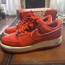 Nike Air Force 1 Low – Red/White – Size 8