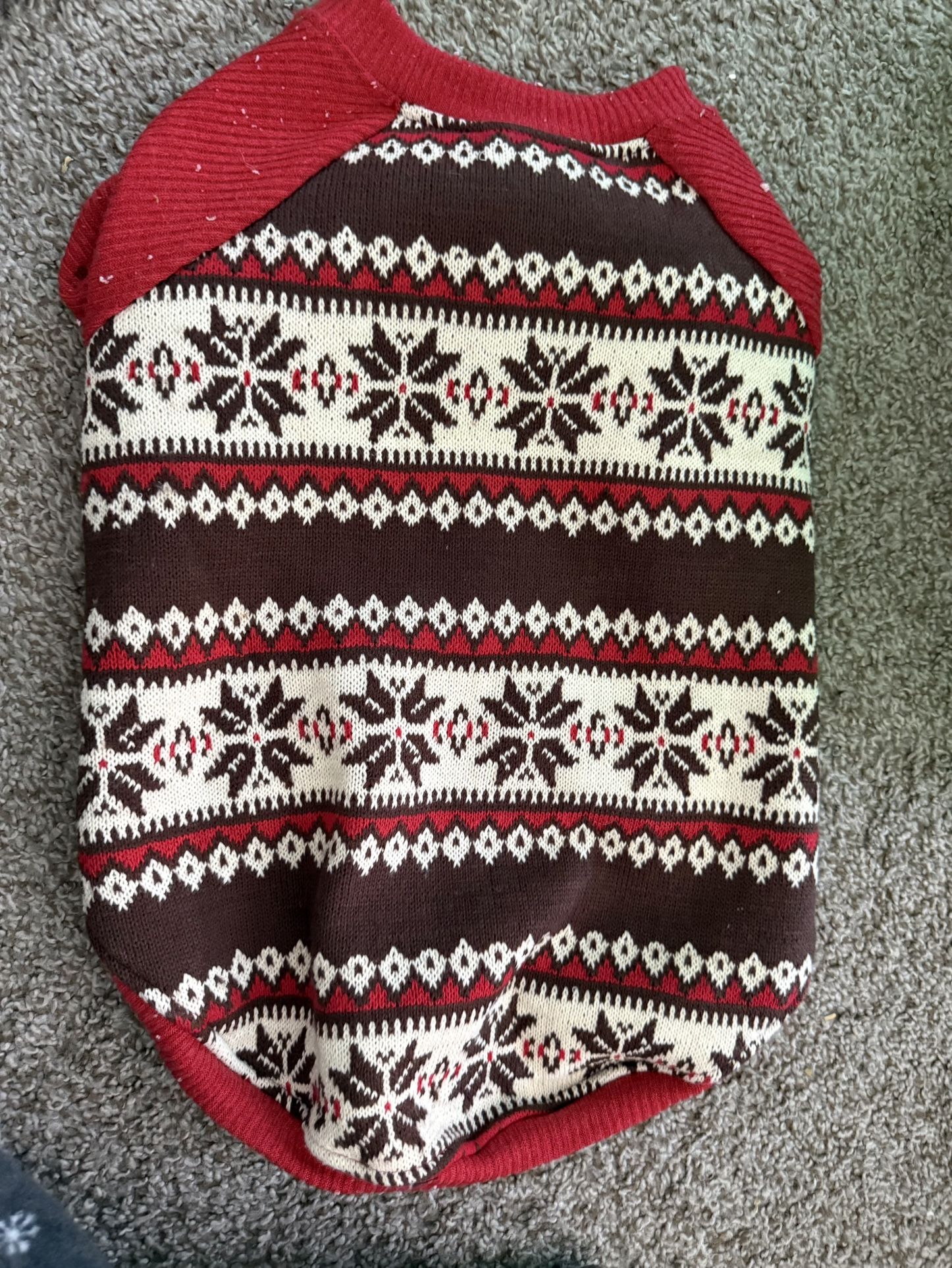 New M Dog Christmas Sweater 