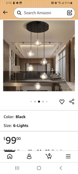 6 Lights Crystal Staircase chandelier