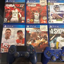 PS4 Games And Controller 