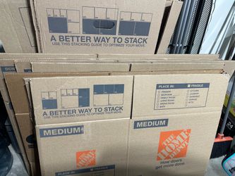 Lot 13 Home Depot Moving Boxes XL/L/M Wardrobe