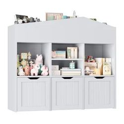 Book Shelf Kids Bookshelf Kids Book Cabinet Toy Storage Toy Cabinet Kids Bedroom Furniture Kids Furniture Brand New In The Box Only Grey Available 🆕